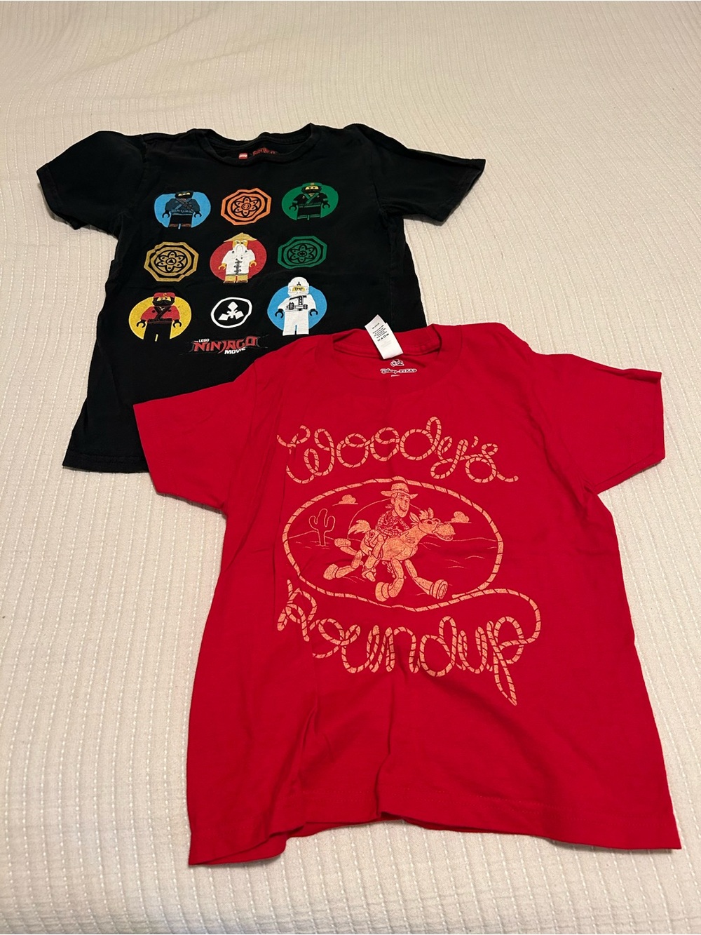 Woody's Roundup Red Graphic Kids T‑Shirt Small & Black Kids The Ninjago Movie T